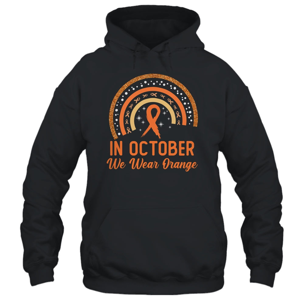 Orange ADHD Awareness In October We Wear Orange Rainbow Shirt & Hoodie | siriusteestore