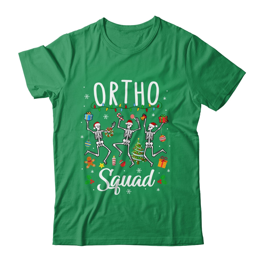 Ortho Squad Christmas Skeletons Orthopedics Nurse Rn Crew Shirt & Sweatshirt | siriusteestore