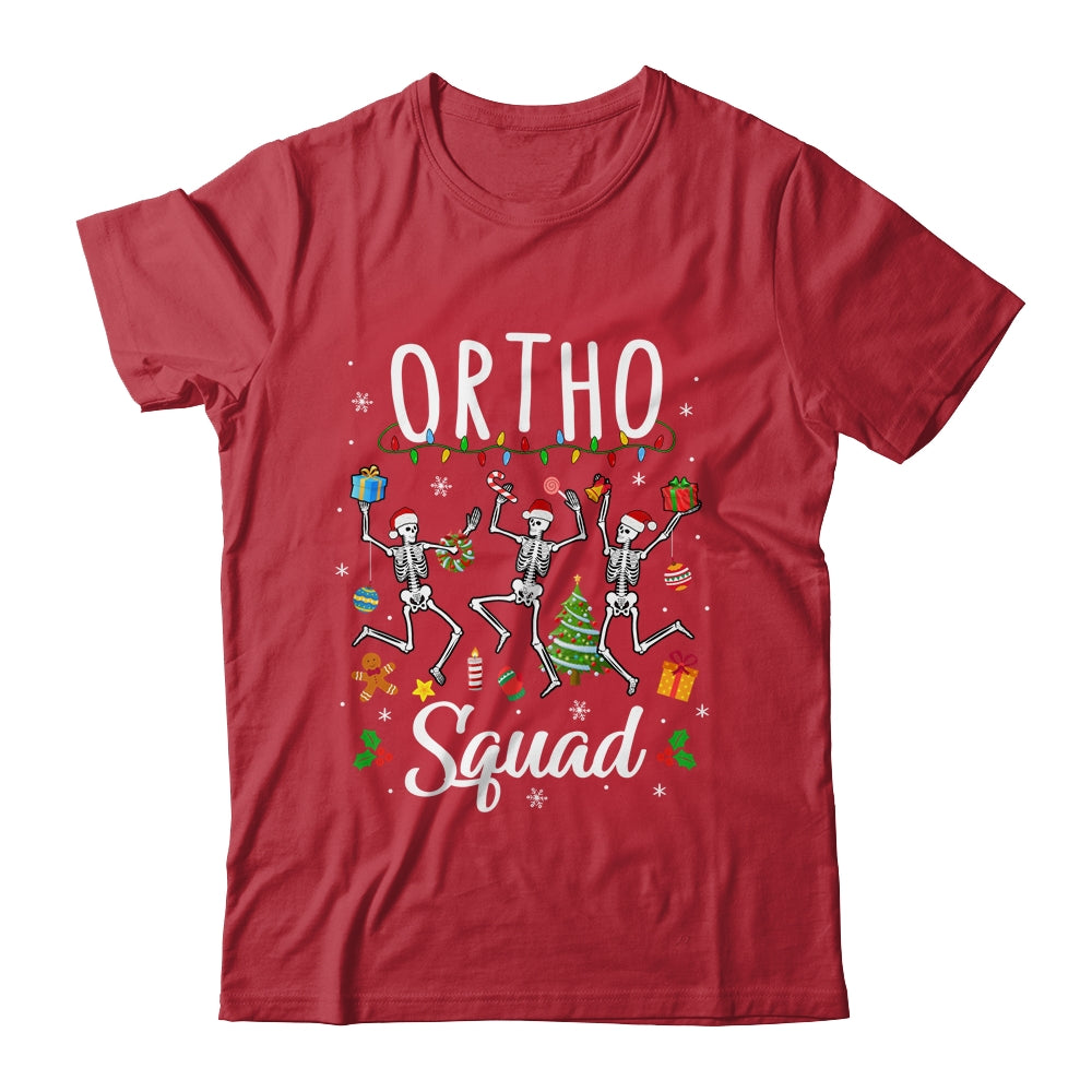 Ortho Squad Christmas Skeletons Orthopedics Nurse Rn Crew Shirt & Sweatshirt | siriusteestore