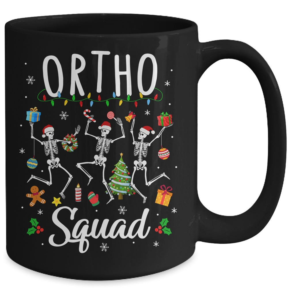 Ortho Squad Christmas Skeletons Orthopedics Nurse Rn Crew Mug | siriusteestore