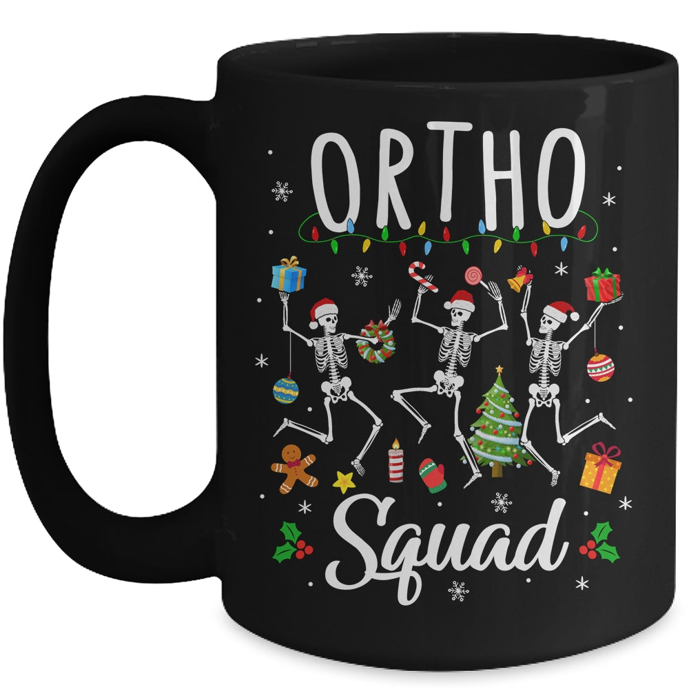 Ortho Squad Christmas Skeletons Orthopedics Nurse Rn Crew Mug | siriusteestore