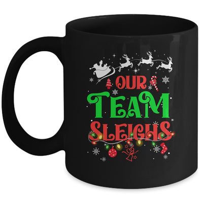 Our Team Sleighs Christmas Reindeers Santas Workers Office Mug | siriusteestore