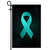 Ovarian Cancer Tourette Syndrome Trigeminal Neuralgia Peritoneal PCOS Awareness Flag Teal Ribbon | siriusteestore