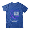 Pancreatic Cancer Awareness Messed With The Wrong Family Support Shirt & Hoodie | siriusteestore