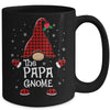 Papa Gnome Buffalo Plaid Matching Christmas Pajama Gift Mug | siriusteestore