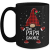 Papa Gnome Buffalo Plaid Matching Christmas Pajama Gift Mug | siriusteestore