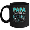 Papa Of The Birthday Girl Family Donut Birthday Mug | siriusteestore