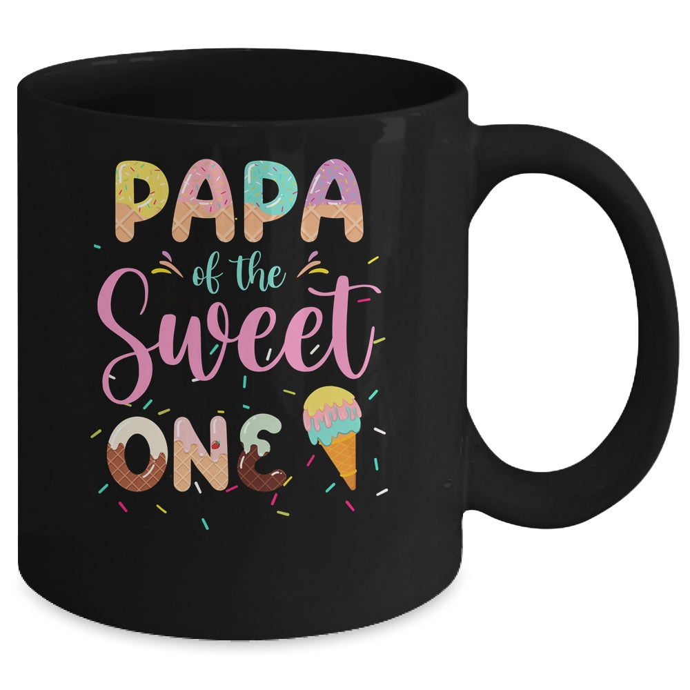Papa Of The Sweet One Ice Cream 1st First Birthday Family Mug | siriusteestore