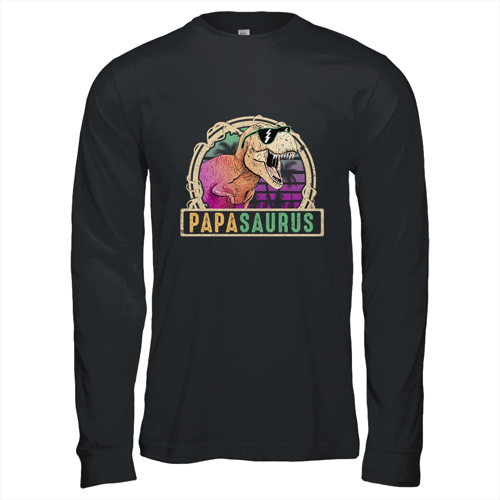 Papa Saurus Papasaurus T Rex Dinosaur Family Matching Shirt & Hoodie | siriusteestore