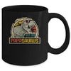 Papasaurus T Rex Dinosaur Papa Saurus Family Matching Mug | siriusteestore