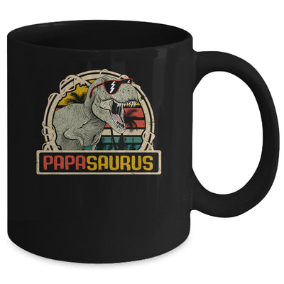 Papasaurus T Rex Dinosaur Papa Saurus Family Matching Mug | siriusteestore