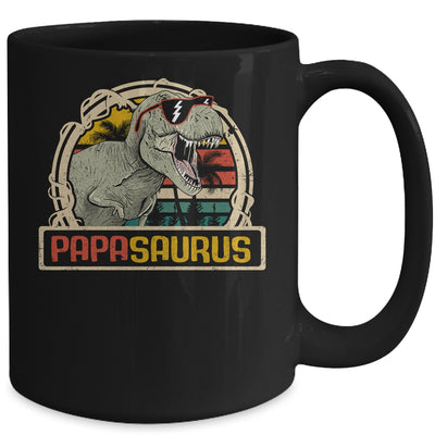 Papasaurus T Rex Dinosaur Papa Saurus Family Matching Mug | siriusteestore