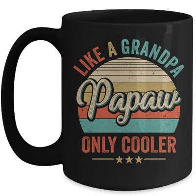 Papaw Like A Grandpa Only Cooler Vintage Dad Fathers Day Mug | siriusteestore