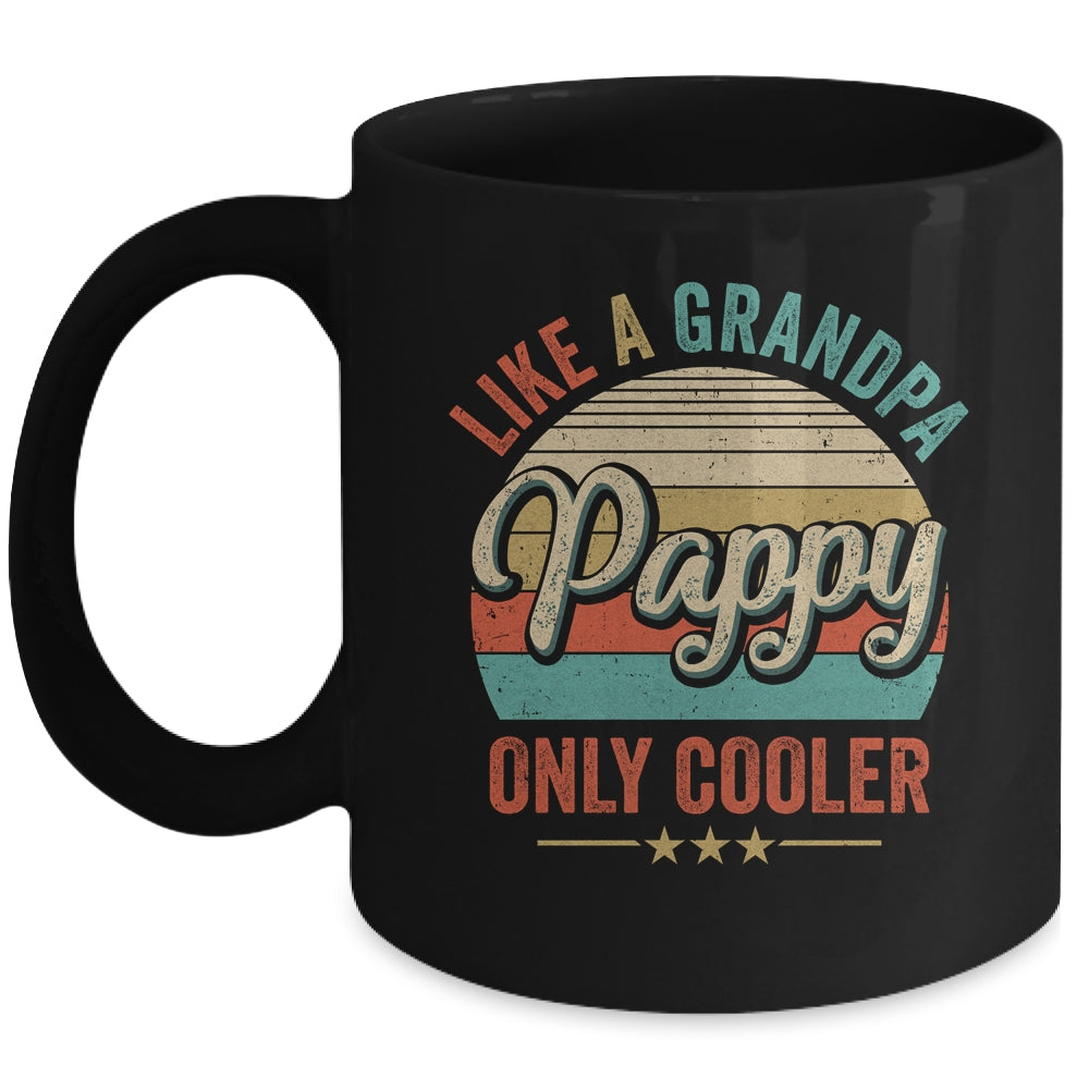 Pappy Like A Grandpa Only Cooler Vintage Dad Fathers Day Mug | siriusteestore