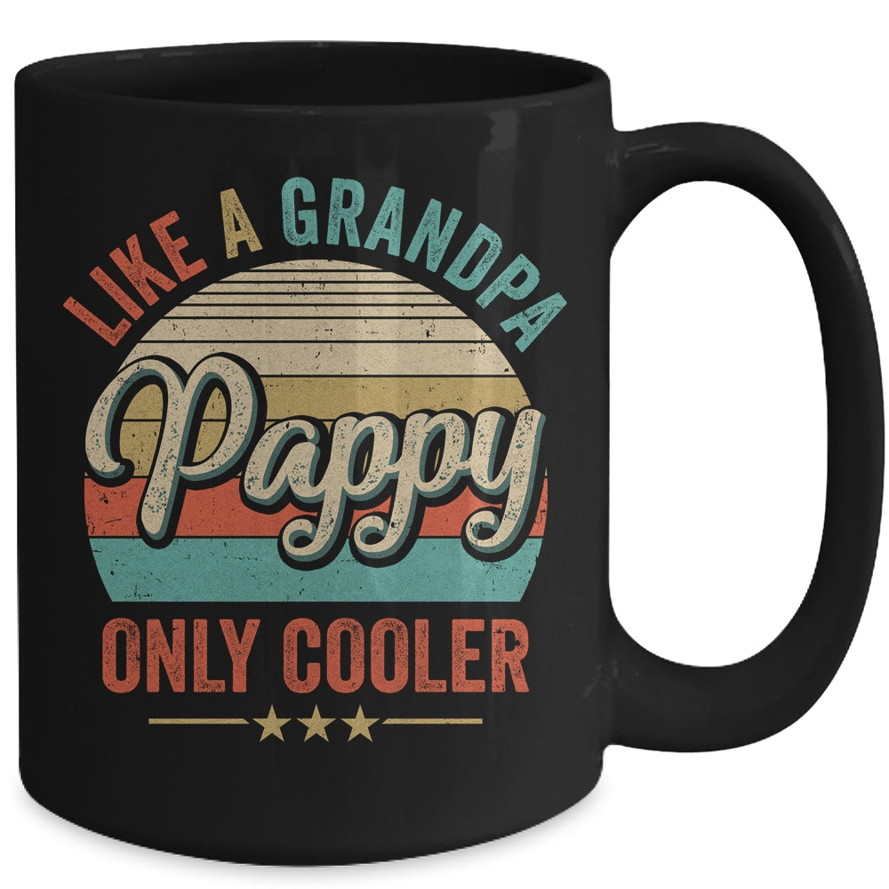 Pappy Like A Grandpa Only Cooler Vintage Dad Fathers Day Mug | siriusteestore