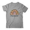 Paraprofessional Rainbow Leopard Funny School Shirt & Tank Top | siriusteestore