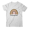 Paraprofessional Rainbow Leopard Funny School Shirt & Tank Top | siriusteestore