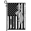 Parkinson's Disease Awareness America Flag Grey Ribbon | siriusteestore