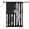 Parkinson's Disease Awareness America Flag Grey Ribbon | siriusteestore