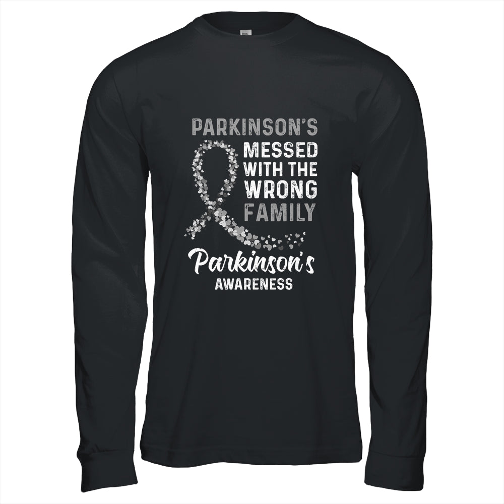 Parkinson's Disease Awareness Messed With The Wrong Family Support Shirt & Hoodie | siriusteestore