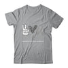 Parkinson's Disease Awareness Peace Love Cure Leopard Shirt & Hoodie | siriusteestore