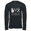 Parkinson's Disease Awareness Peace Love Cure Leopard Shirt & Hoodie | siriusteestore