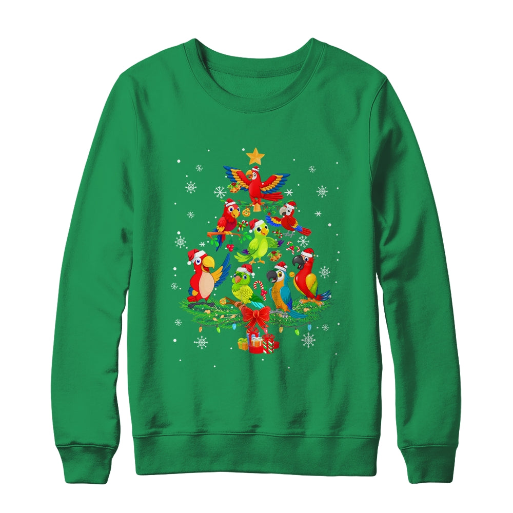 Parrot Bird Christmas Tree Ornament Funny Xmas Shirt & Sweatshirt | siriusteestore