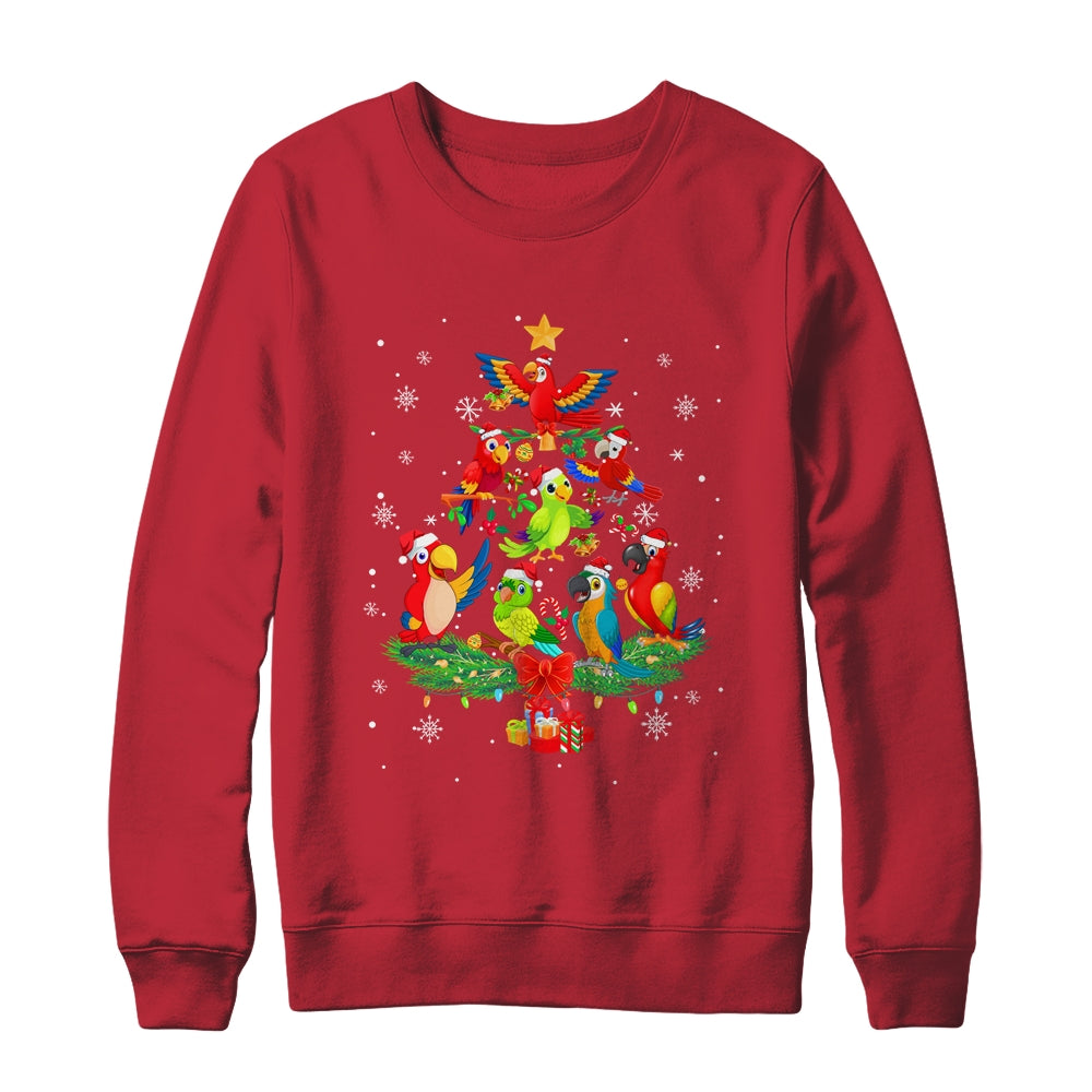 Parrot Bird Christmas Tree Ornament Funny Xmas Shirt & Sweatshirt | siriusteestore
