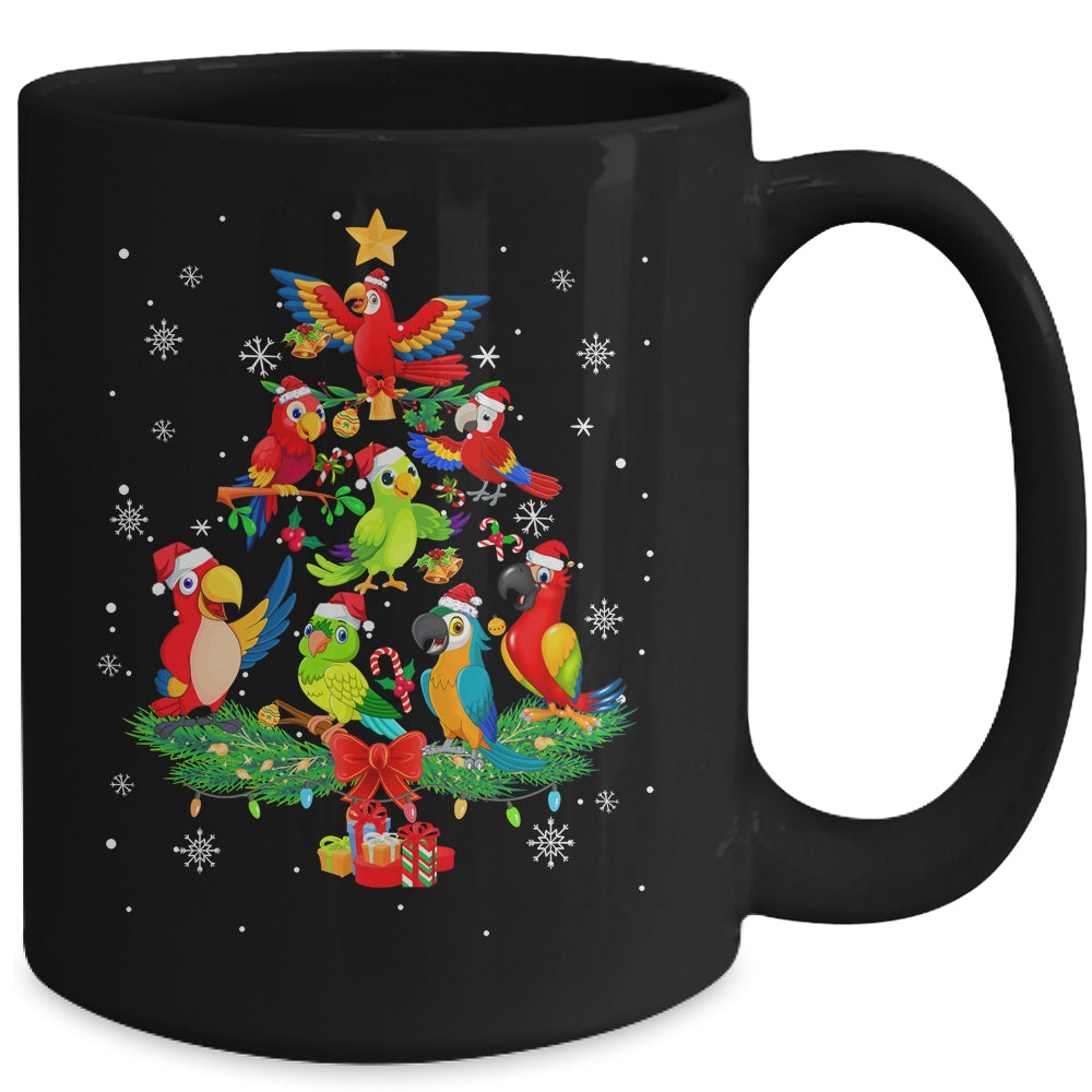 Parrot Bird Christmas Tree Ornament Funny Xmas Mug | siriusteestore