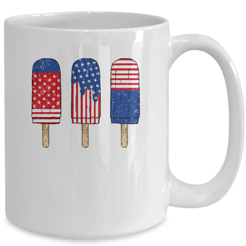 Patriotic 4th Of July USA America Flag Popsicle's Summer Mug | siriusteestore