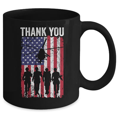 Patriotic American Flag Memorial Day Thank You For Men Women Mug | siriusteestore