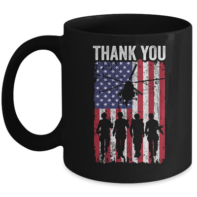 Patriotic American Flag Memorial Day Thank You For Men Women Mug | siriusteestore