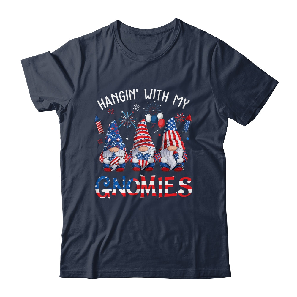 Patriotic Gnome 4th Of July Funny Hangin With My Gnomies Shirt & Tank Top | siriusteestore