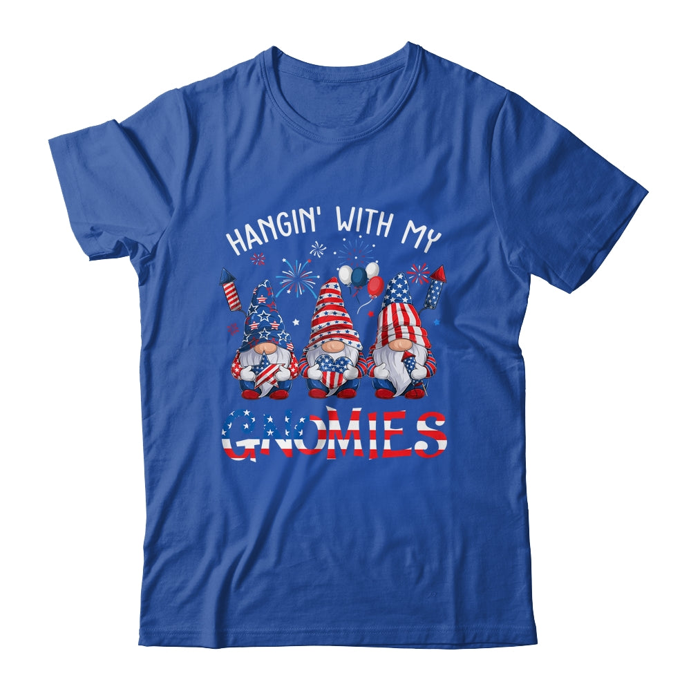 Patriotic Gnome 4th Of July Funny Hangin With My Gnomies Shirt & Tank Top | siriusteestore