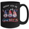 Patriotic Gnome 4th Of July Funny Hangin With My Gnomies Mug | siriusteestore