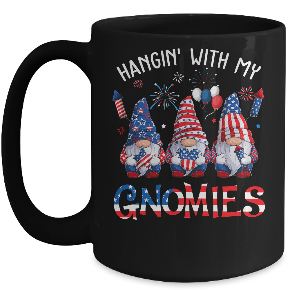 Patriotic Gnome 4th Of July Funny Hangin With My Gnomies Mug | siriusteestore