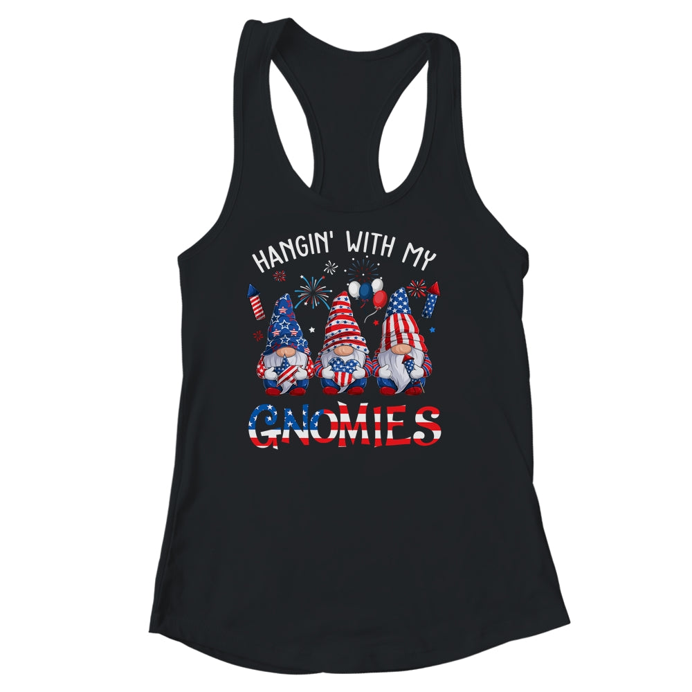 Patriotic Gnome 4th Of July Funny Hangin With My Gnomies Shirt & Tank Top | siriusteestore