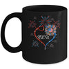 Patriotic NICU Nurse 4th Of July American Flag Sunflower Love Mug | siriusteestore