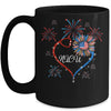 Patriotic NICU Nurse 4th Of July American Flag Sunflower Love Mug | siriusteestore