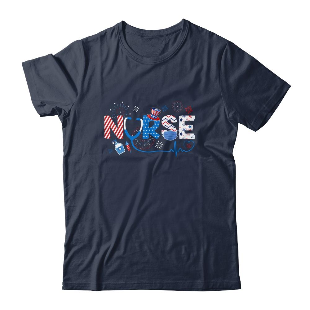 Patriotic Nurse 4th Of July American Flag Independence Day T-Shirt & Tank Top | Siriustee.com.com