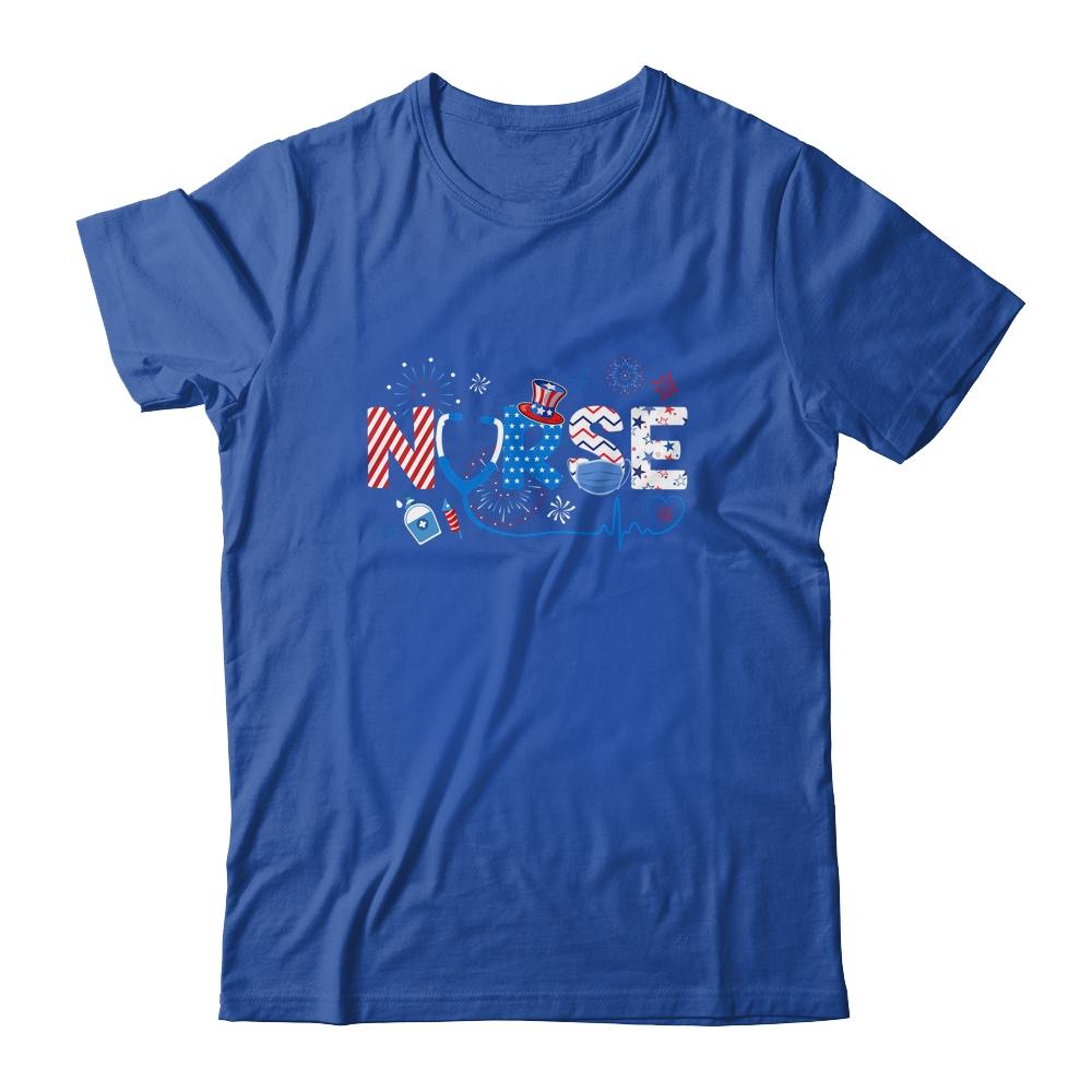 Patriotic Nurse 4th Of July American Flag Independence Day T-Shirt & Tank Top | Siriustee.com.com
