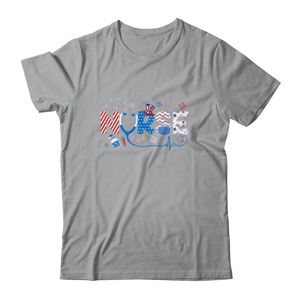 Patriotic Nurse 4th Of July American Flag Independence Day T-Shirt & Tank Top | Siriustee.com.com
