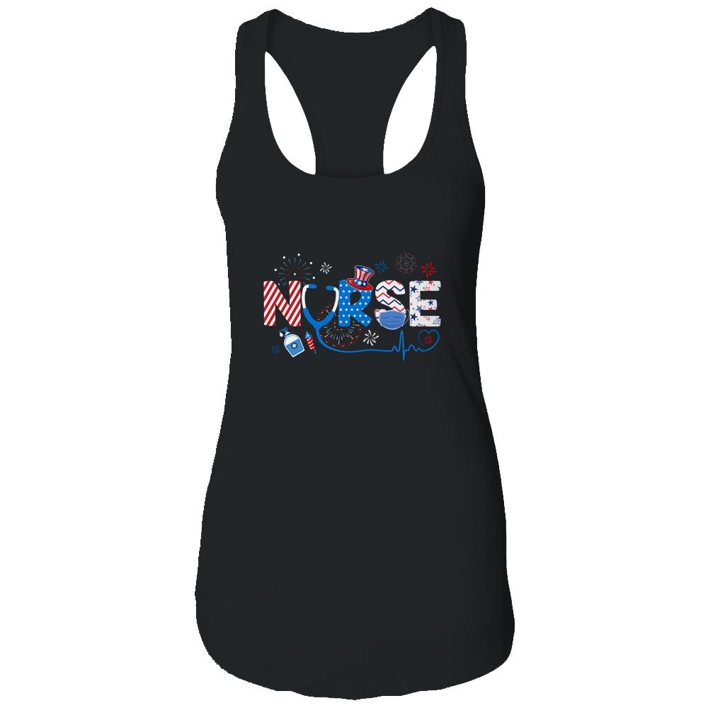 Patriotic Nurse 4th Of July American Flag Independence Day T-Shirt & Tank Top | Siriustee.com.com