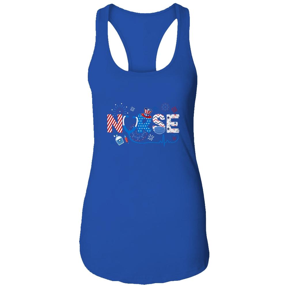 Patriotic Nurse 4th Of July American Flag Independence Day T-Shirt & Tank Top | Siriustee.com.com
