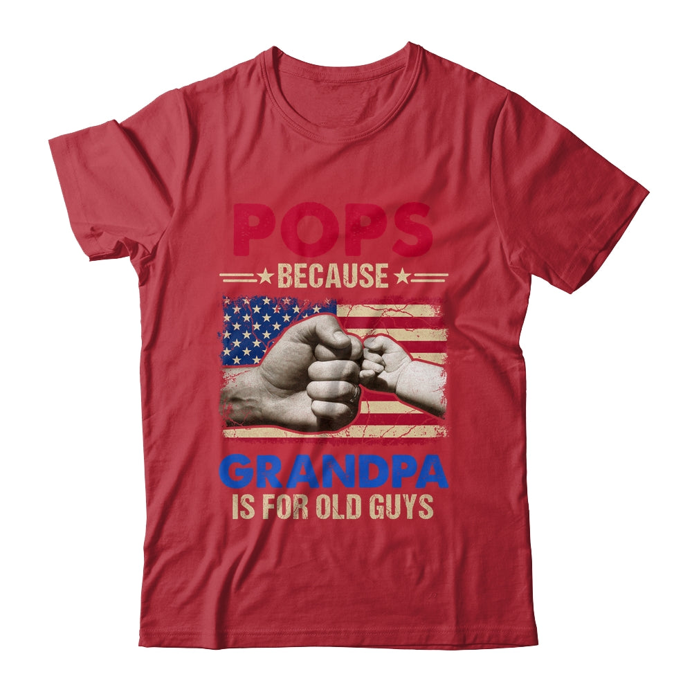 Paw Paw Because Grandpa Is For Old Guys USA Flag Grandpa Shirt & Hoodie | siriusteestore
