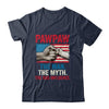 Pawpaw The Man The Myth The Bad Influence American Flag T-Shirt & Hoodie | Siriustee.com.com