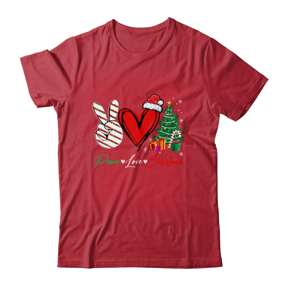 Peace Love Christmas Family Matching Xmas Shirt & Sweatshirt | siriusteestore