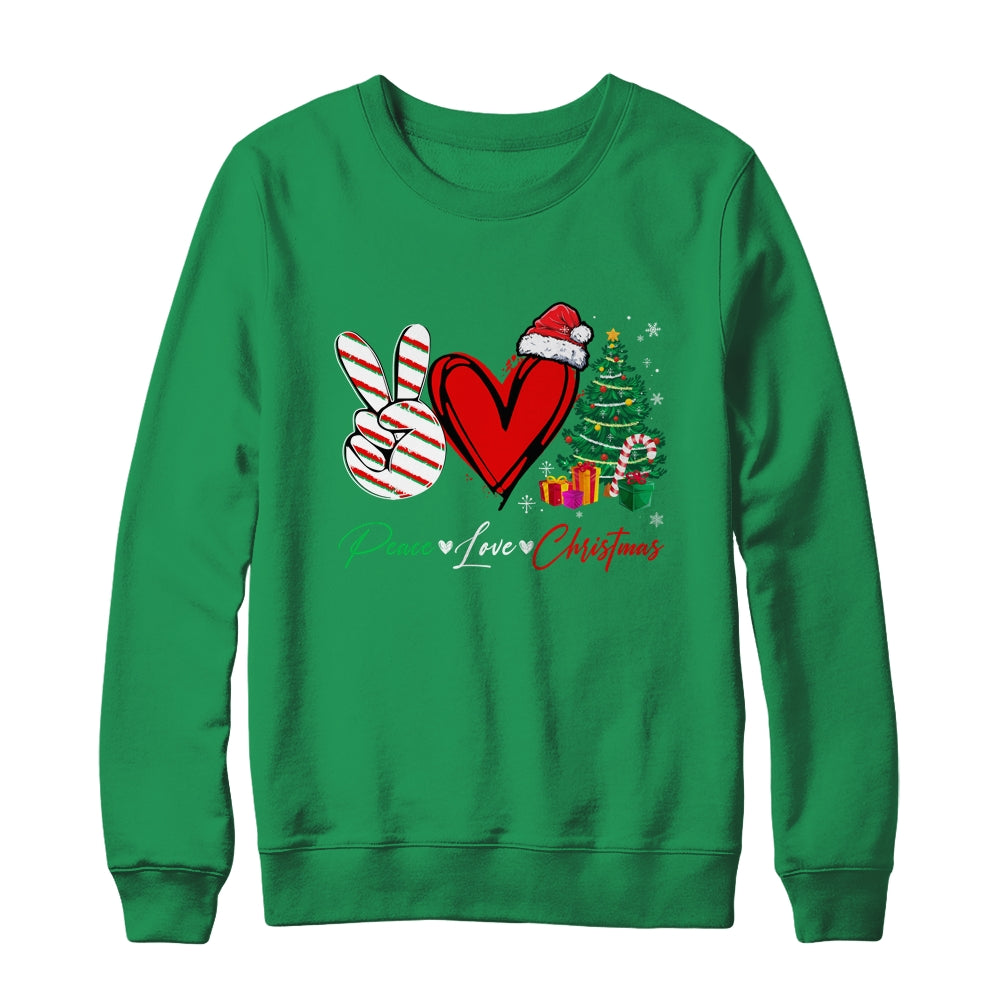Peace Love Christmas Family Matching Xmas Shirt & Sweatshirt | siriusteestore