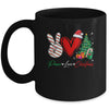 Peace Love Christmas Family Matching Xmas Mug | siriusteestore