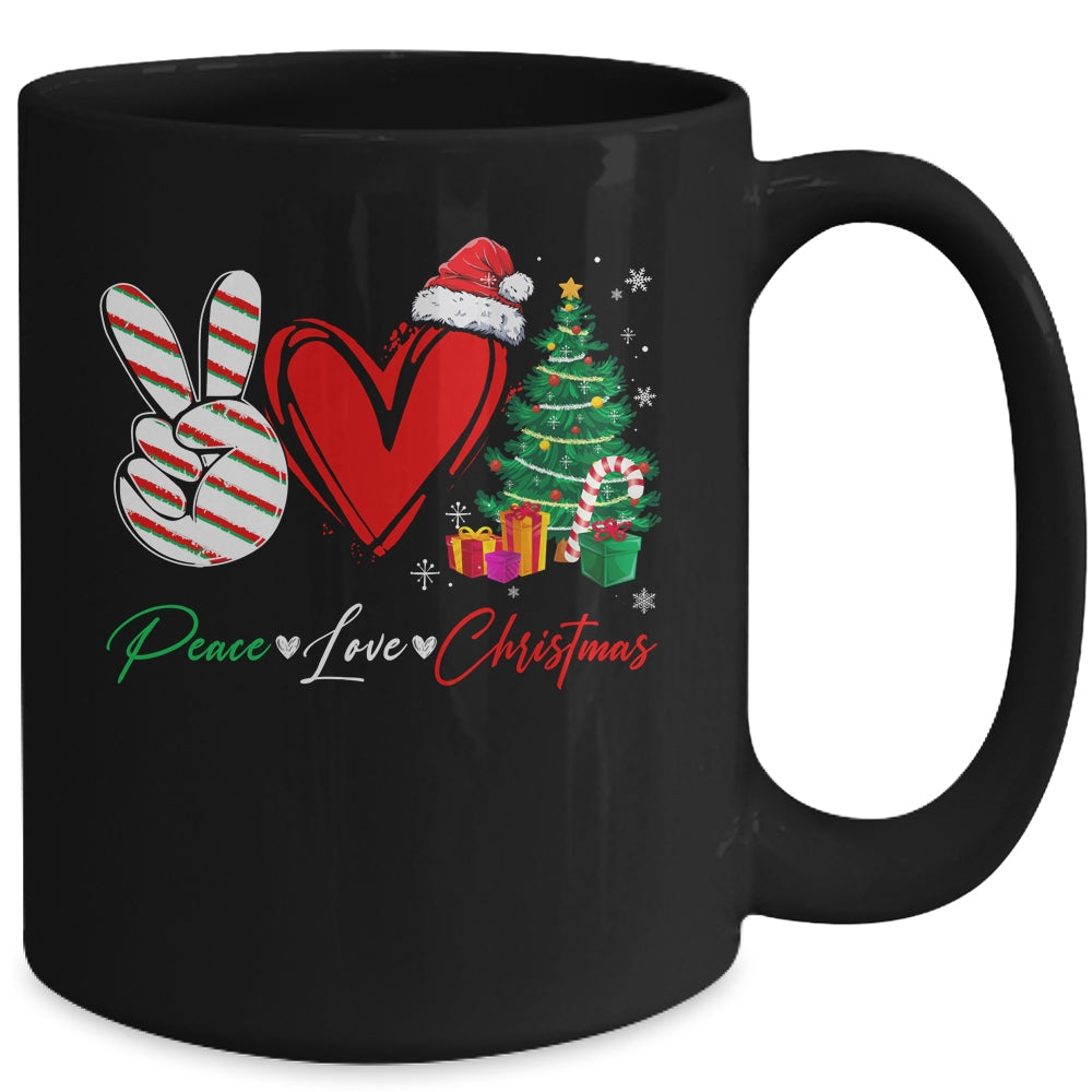 Peace Love Christmas Family Matching Xmas Mug | siriusteestore